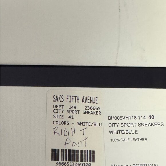 GIVENCHY City Sport logo-detailed leather sneakers in White and Blue - Picture 10 of 10